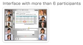 Interface with more than 6 participants
